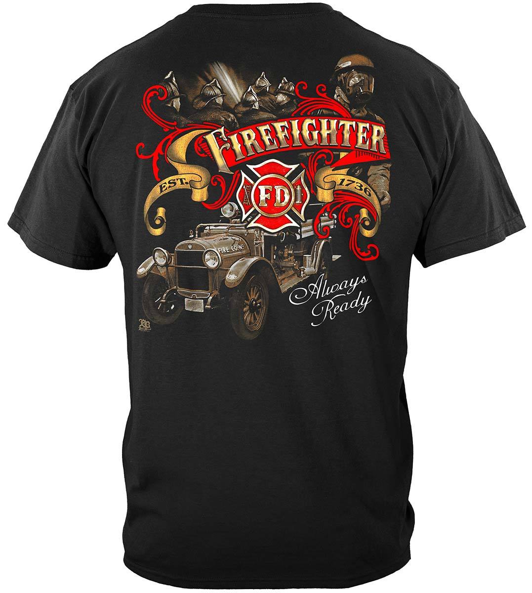 Elite Breed Antique Fire Dept Premium Hooded Sweat Shirt