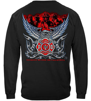 More Picture, Elite Breed Chrome Eagle Firefighter Premium T-Shirt