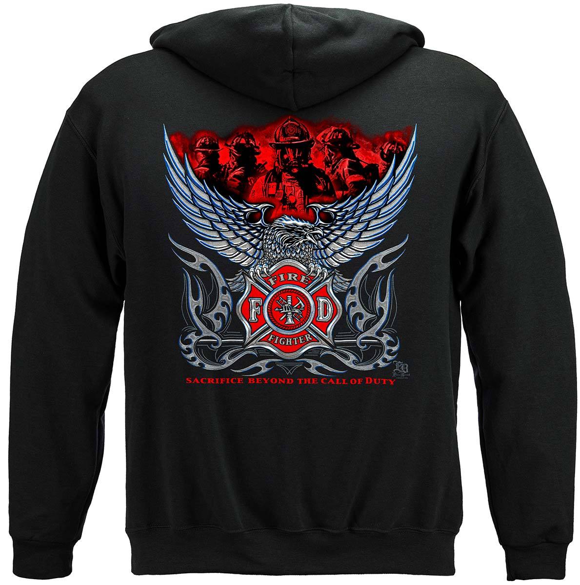 Elite Breed Chrome Eagle Firefighter Premium T-Shirt