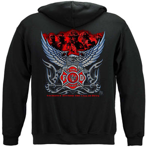 More Picture, Elite Breed Chrome Eagle Firefighter Premium T-Shirt