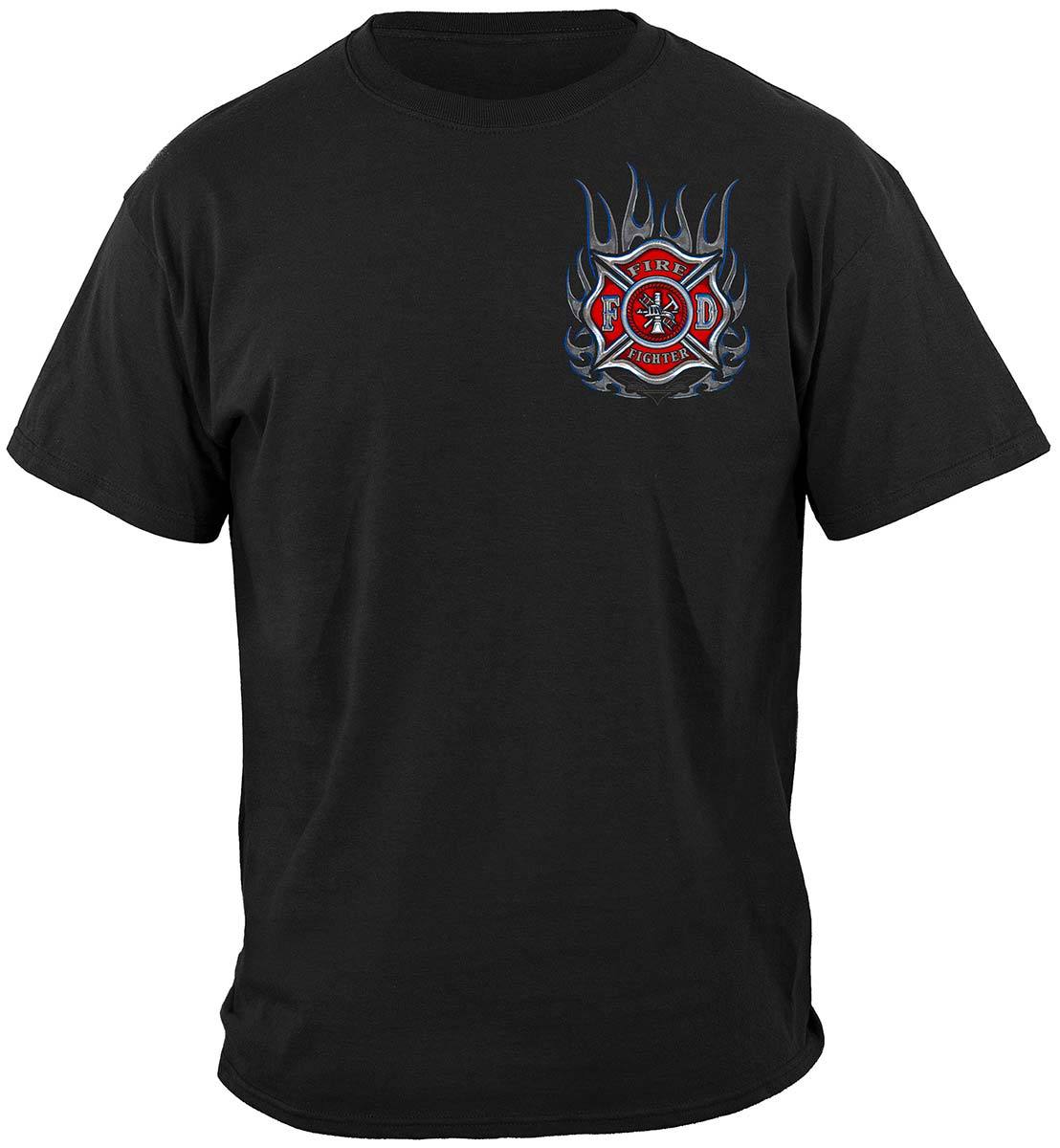 Elite Breed Chrome Eagle Firefighter Premium T-Shirt
