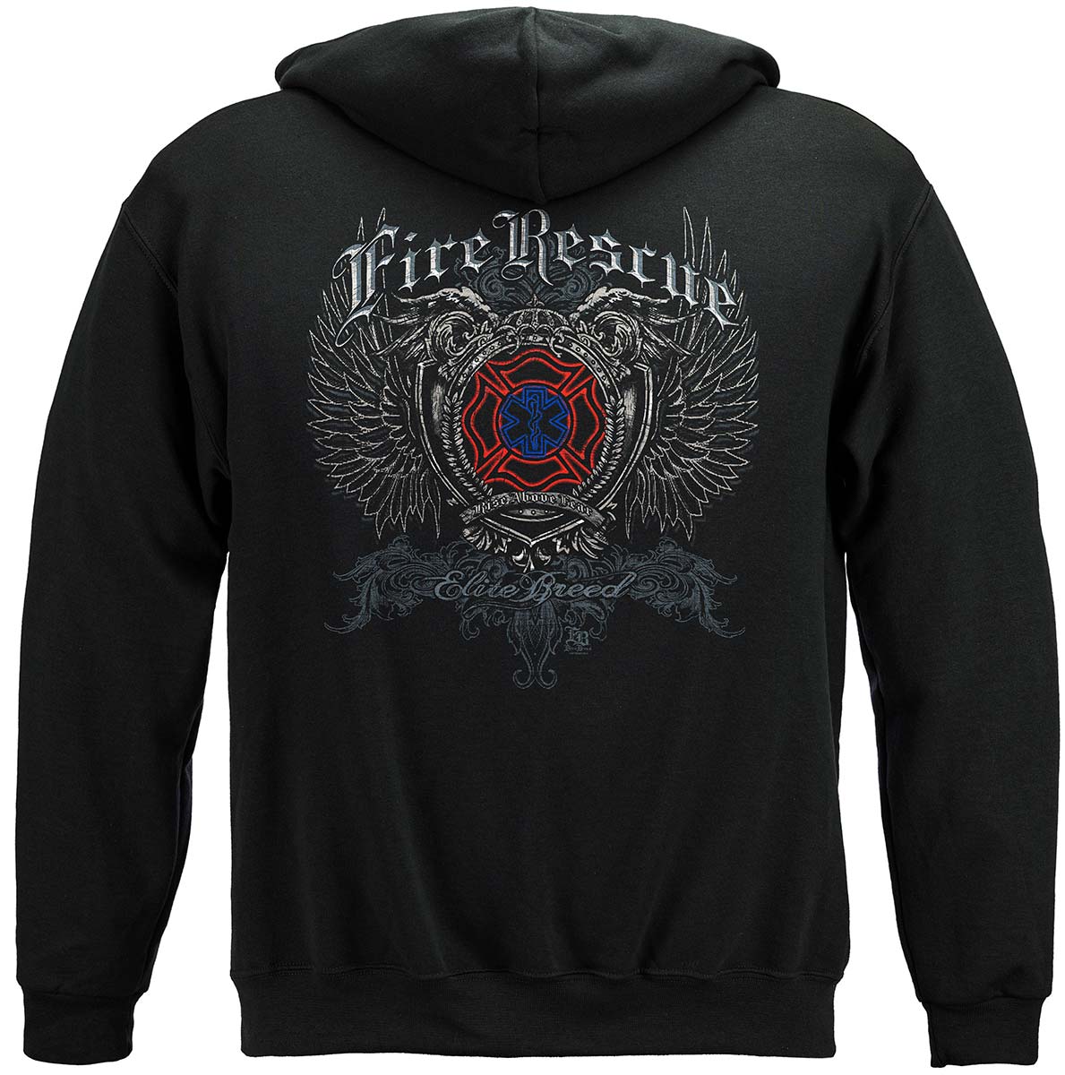Elite Breed Fire Rescue Premium Hooded Sweat Shirt