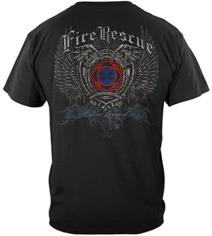 More Picture, Elite Breed Fire Rescue Premium Hooded Sweat Shirt