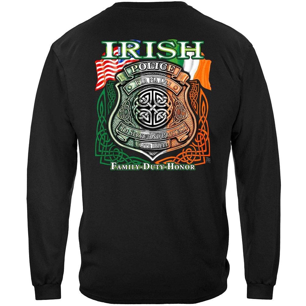 Elite Breed Irish American Police Premium Hooded Sweat Shirt