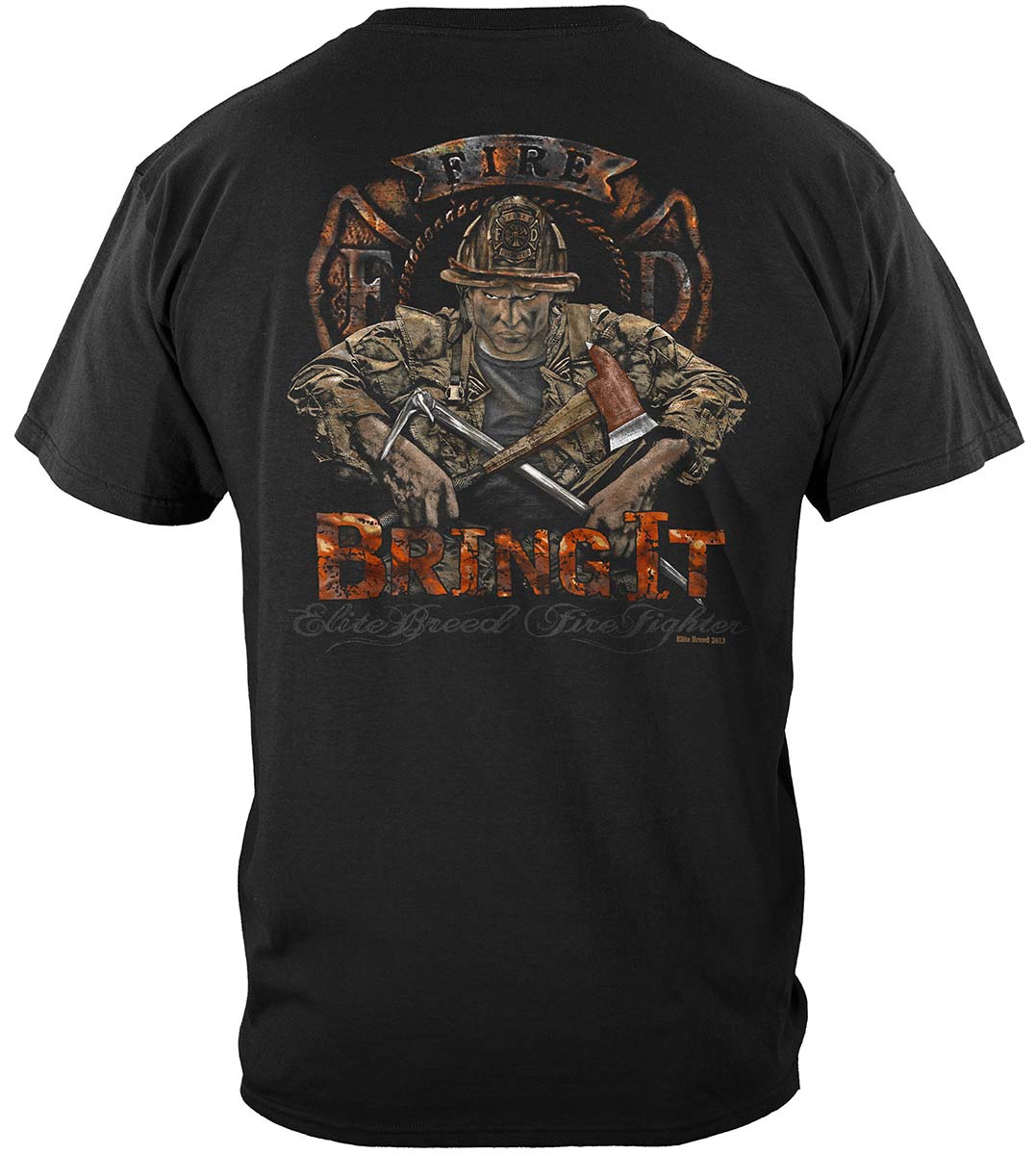 Elite Breed Firefighter Bring It Premium Hooded Sweat Shirt
