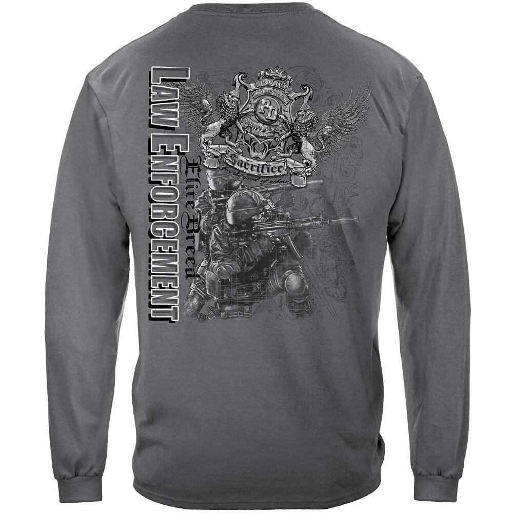 Elite Breed Elite Gray Law Enforcement Premium Long Sleeves