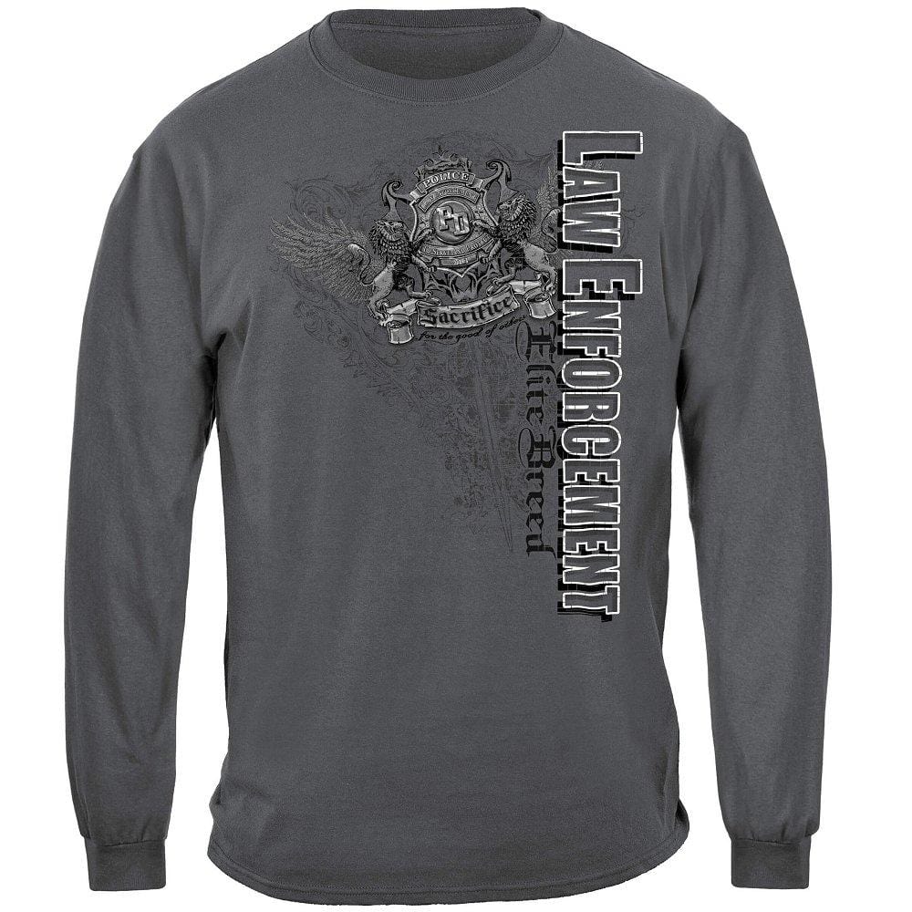 Elite Breed Elite Gray Law Enforcement Premium Hooded Sweat Shirt