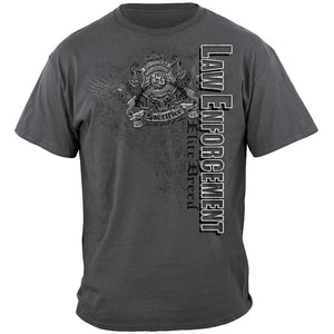 More Picture, Elite Breed Elite Gray Law Enforcement Premium Hooded Sweat Shirt
