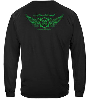 More Picture, Firefighter Fire Angel Premium Hooded Sweat Shirt