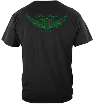 More Picture, Firefighter Fire Angel Premium T-Shirt