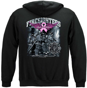 More Picture, Elite Breed Fight For A Cure Firefighter Premium Hooded Sweat Shirt