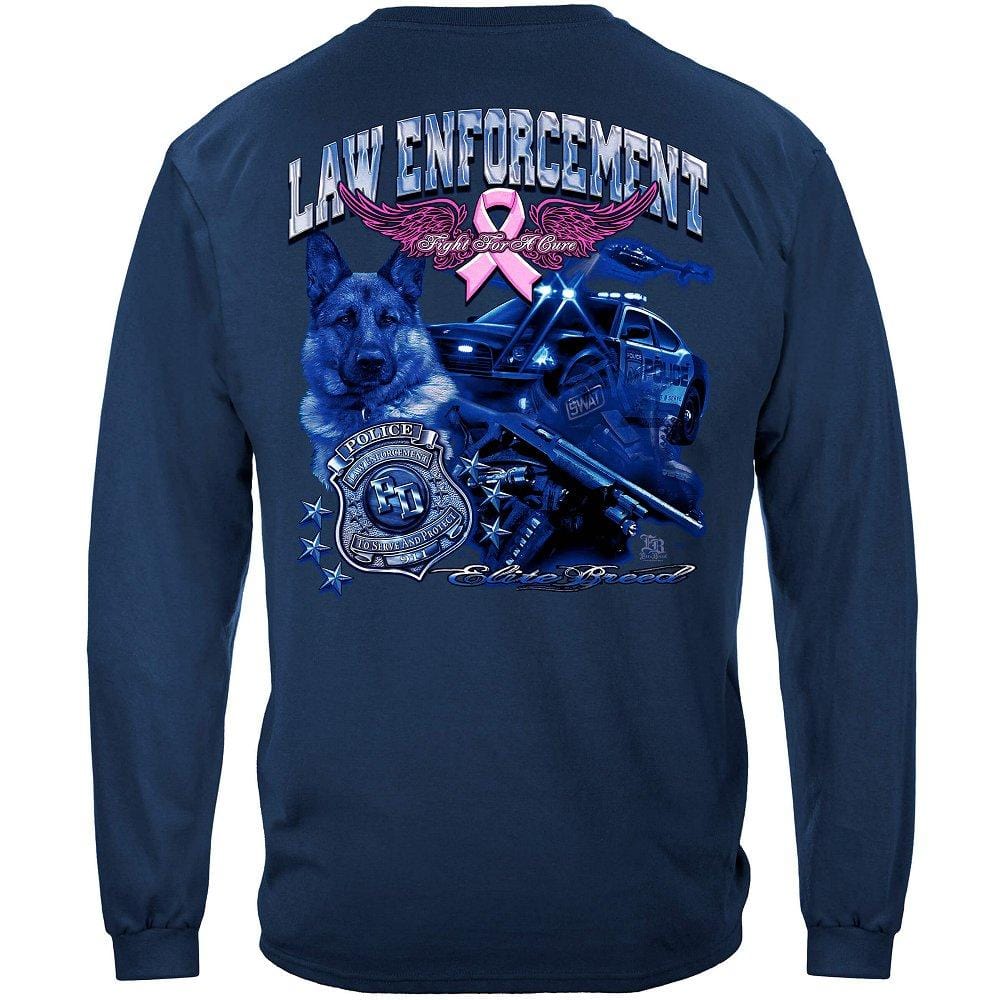 Elite Breed Police Fight Cancer Premium Hooded Sweat Shirt