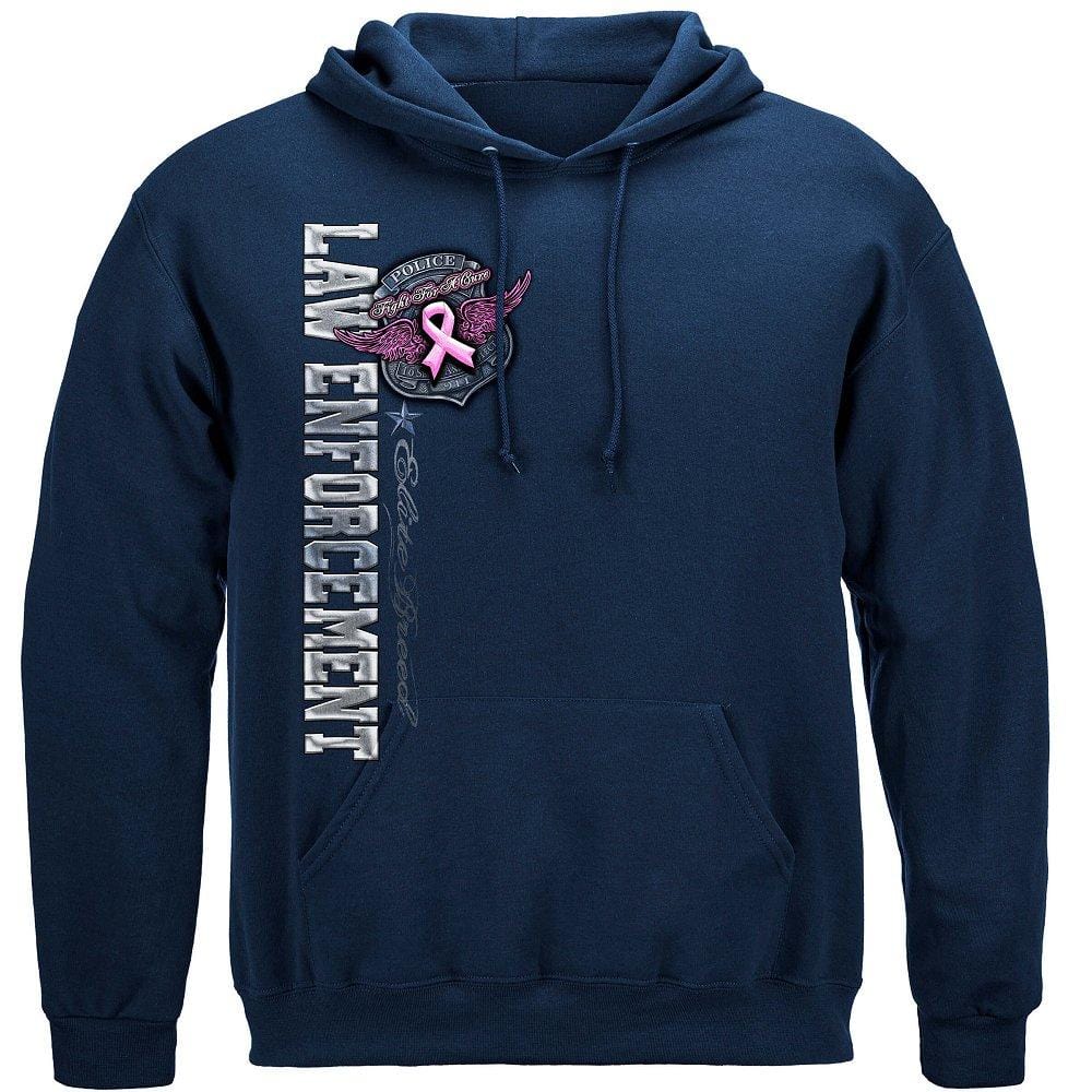 Elite Breed Police Fight Cancer Premium Hooded Sweat Shirt