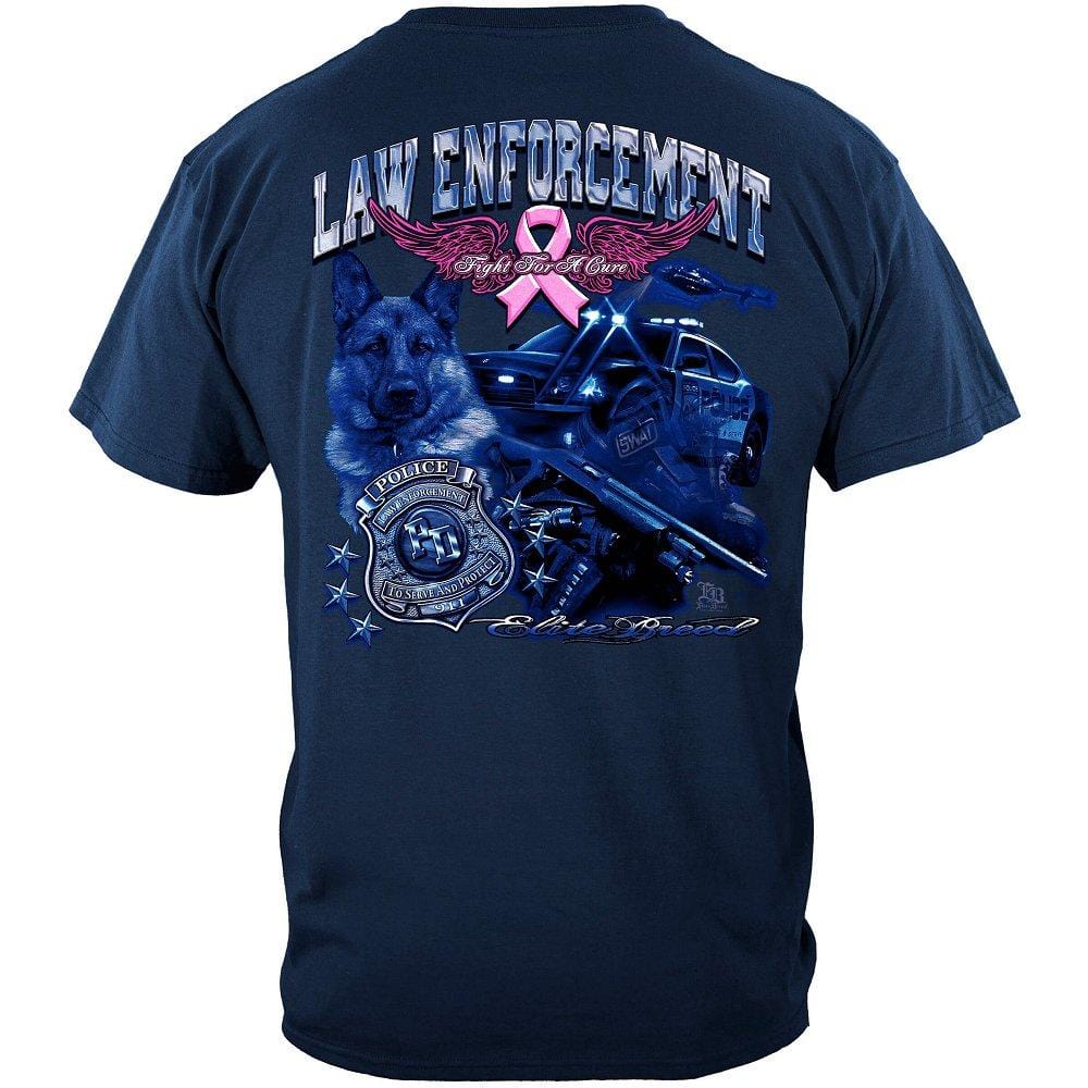 Elite Breed Police Fight Cancer Premium T-Shirt