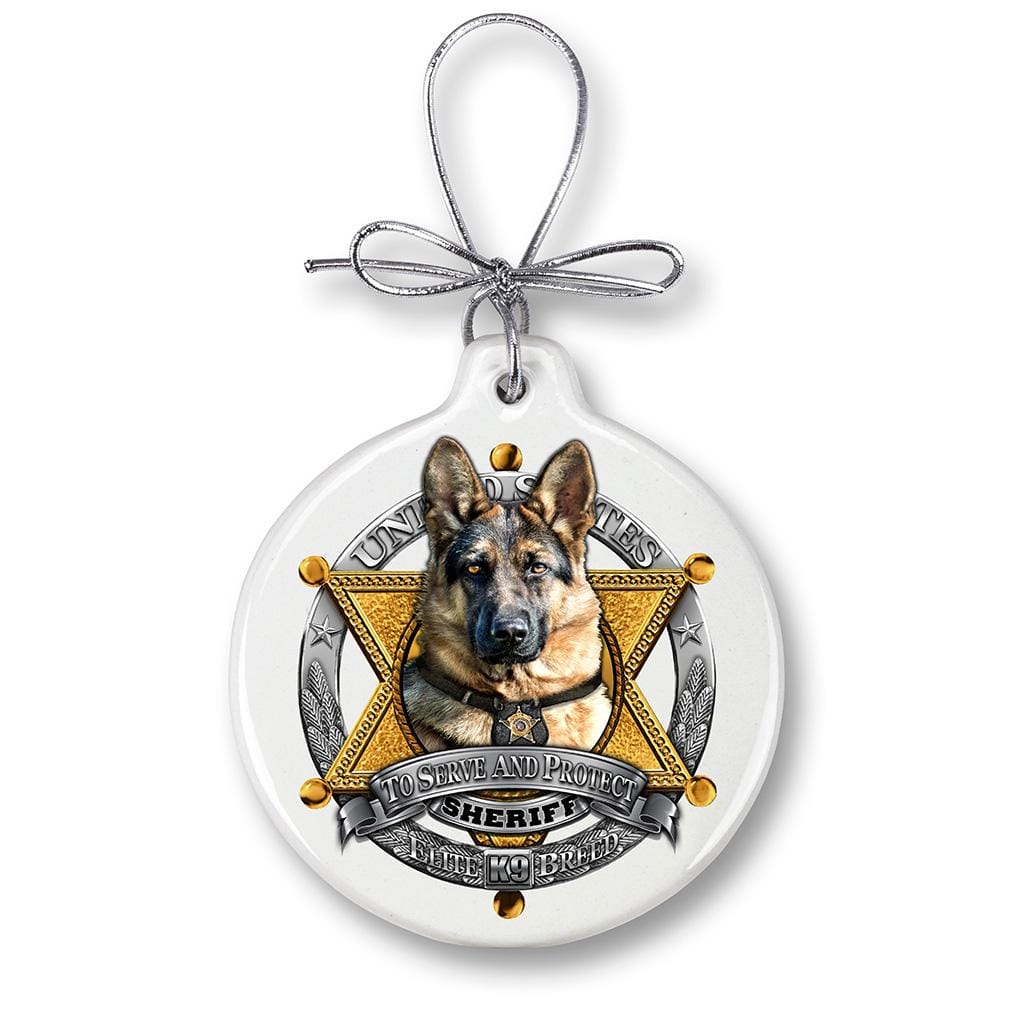 Elite Breed Police Christmas Tree Ornaments