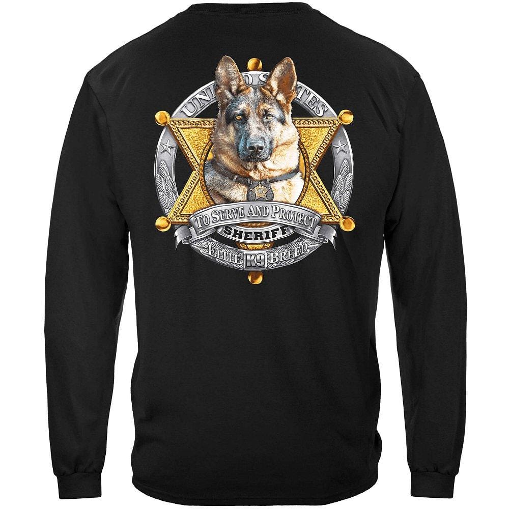 Long sleeve police k9 shirts deals