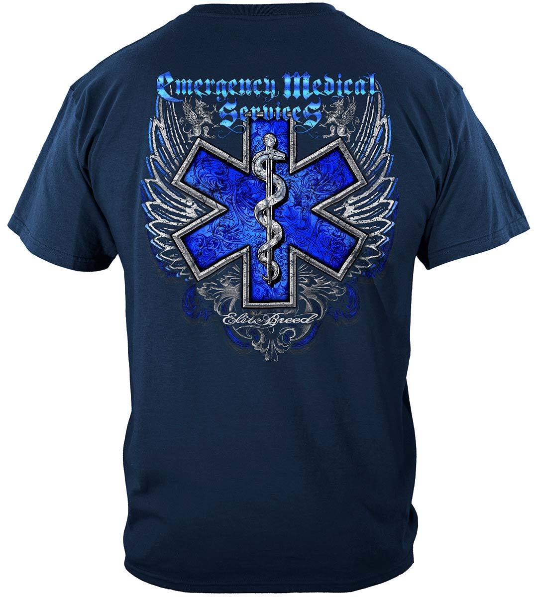 Elite Breed EMS Chrome Wings Silver Foil Premium T-Shirt