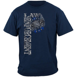 More Picture, Elite Breed Law Enforcement Chrome Wings Silver Foil Premium Hooded Sweat Shirt