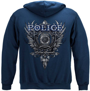 More Picture, Elite Breed Police Crest Silver Foil Premium Long Sleeves