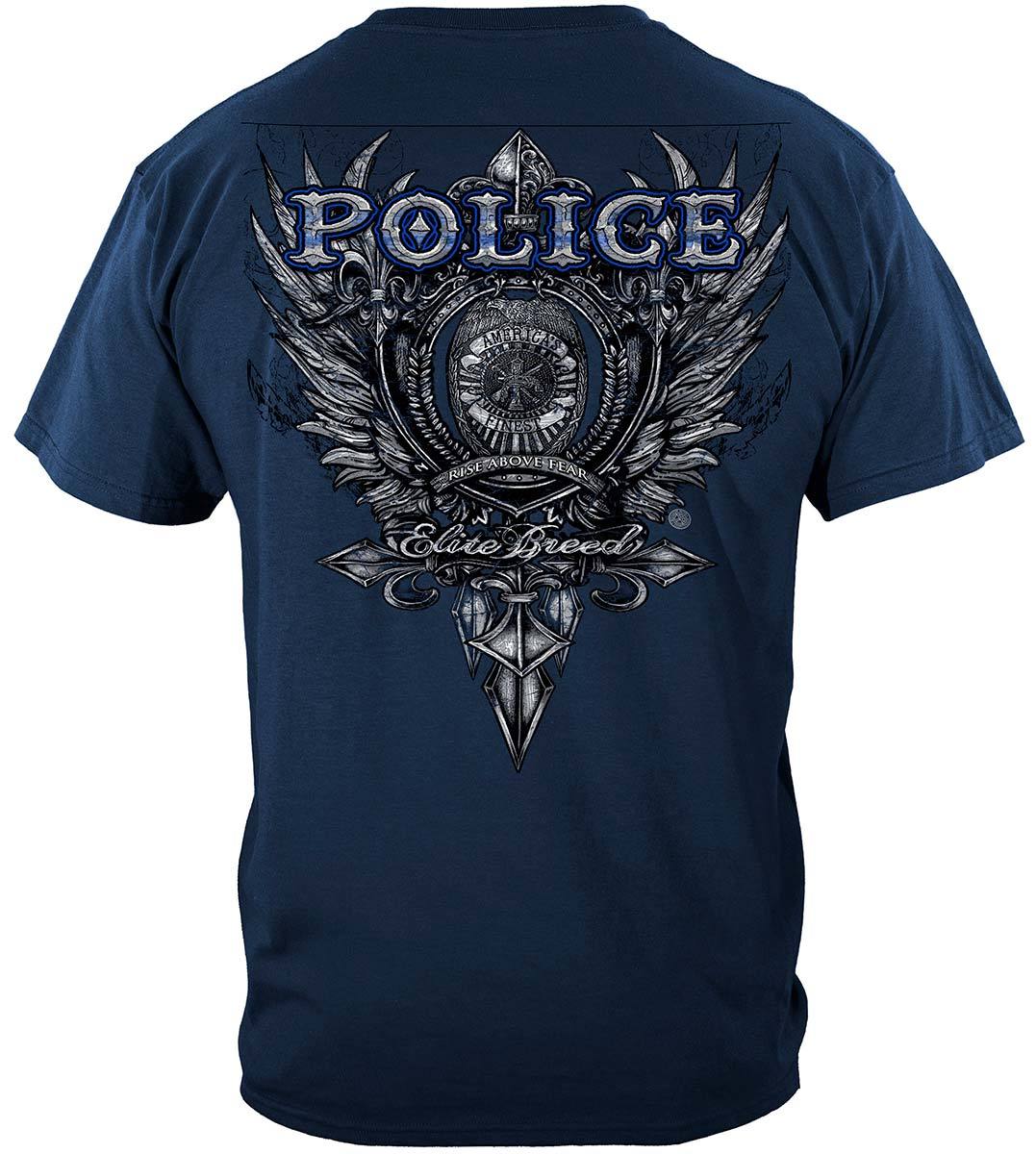 Elite Breed Police Crest Silver Foil Premium Long Sleeves