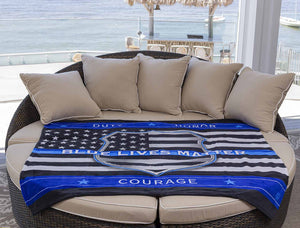 More Picture, Blue Lives Matter Premium Blanket