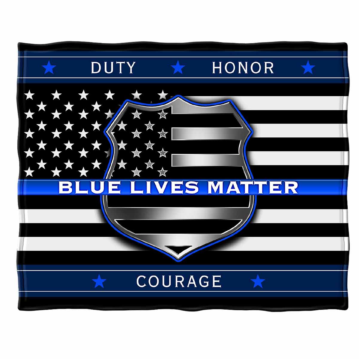 Blue Lives Matter Premium Blanket