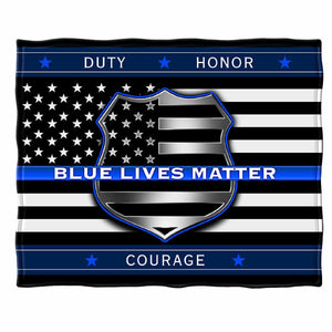 More Picture, Blue Lives Matter Premium Blanket