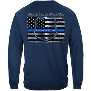 More Picture, Blue Lives Matter Premium T-Shirt