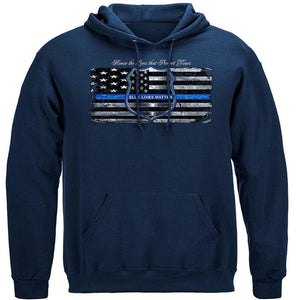 More Picture, Blue Lives Matter Premium Hooded Sweat Shirt