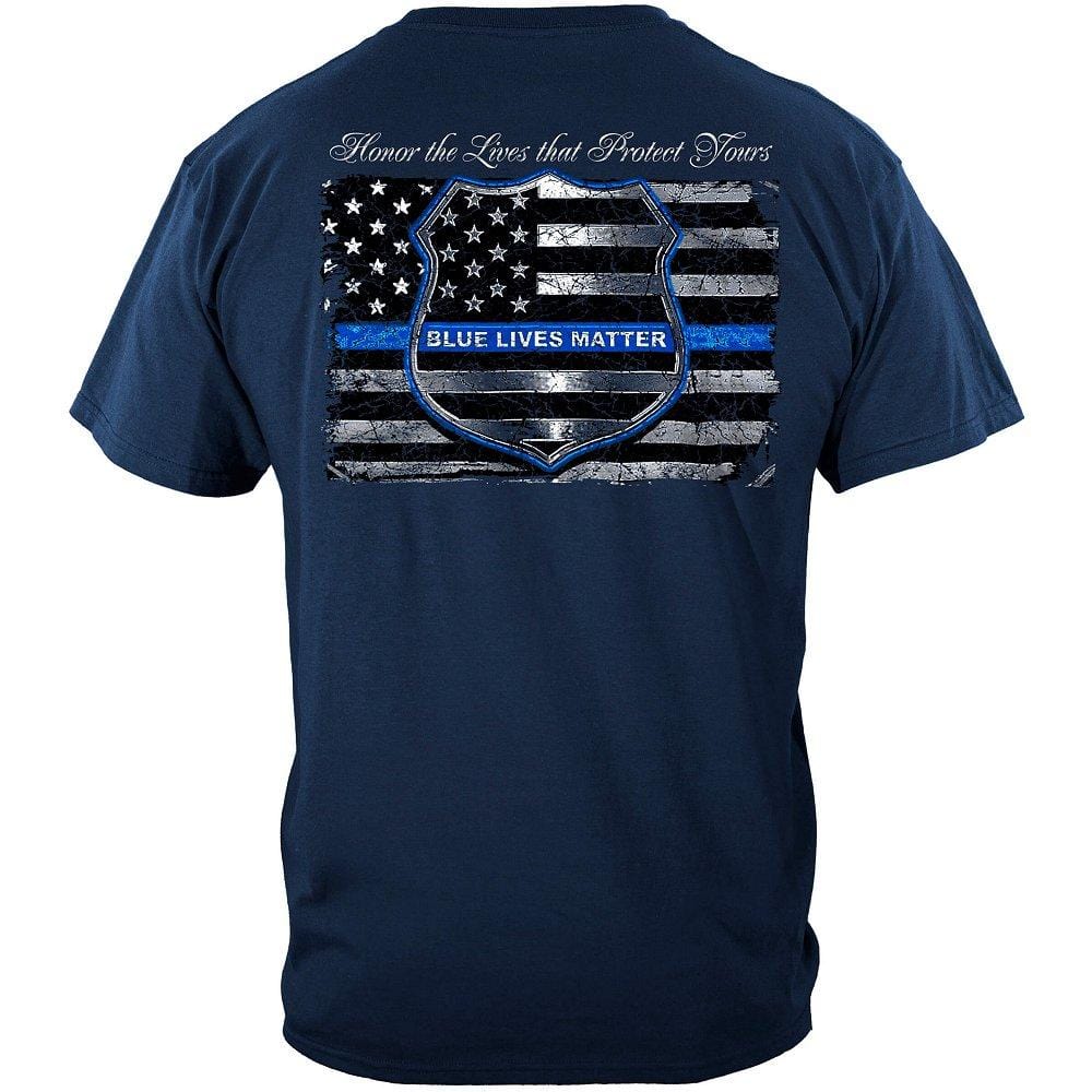 Blue Lives Matter Premium Hooded Sweat Shirt