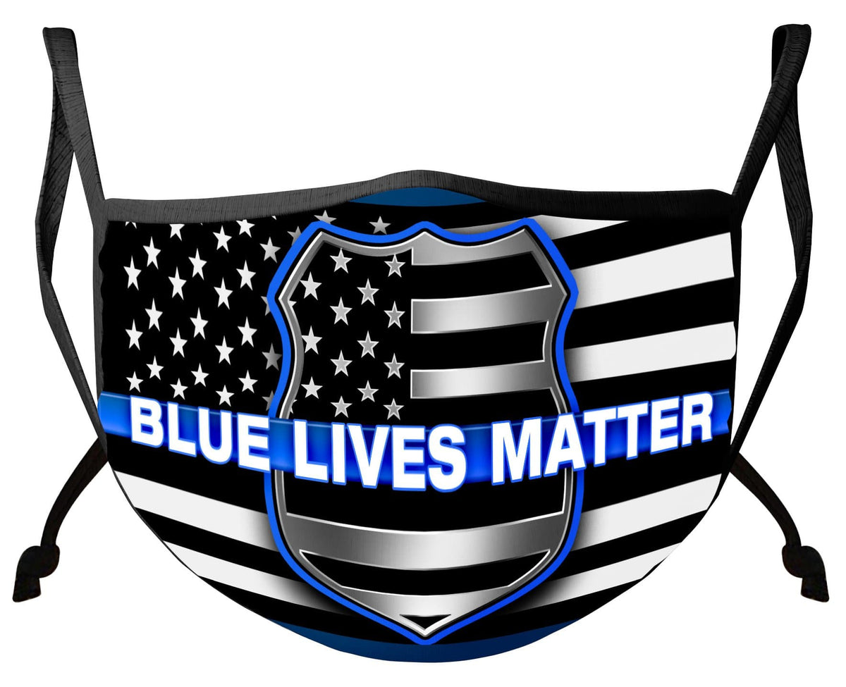 Law Enforcement Blue Lives Matter Face Mask