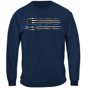 More Picture, Thin Blue Line Strength, Brother Premium Hooded Sweat Shirt