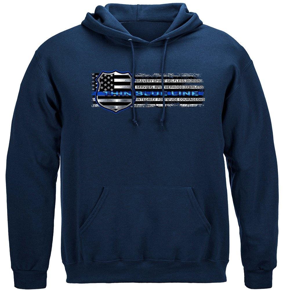 Thin Blue Line Strength, Brother Premium Hooded Sweat Shirt