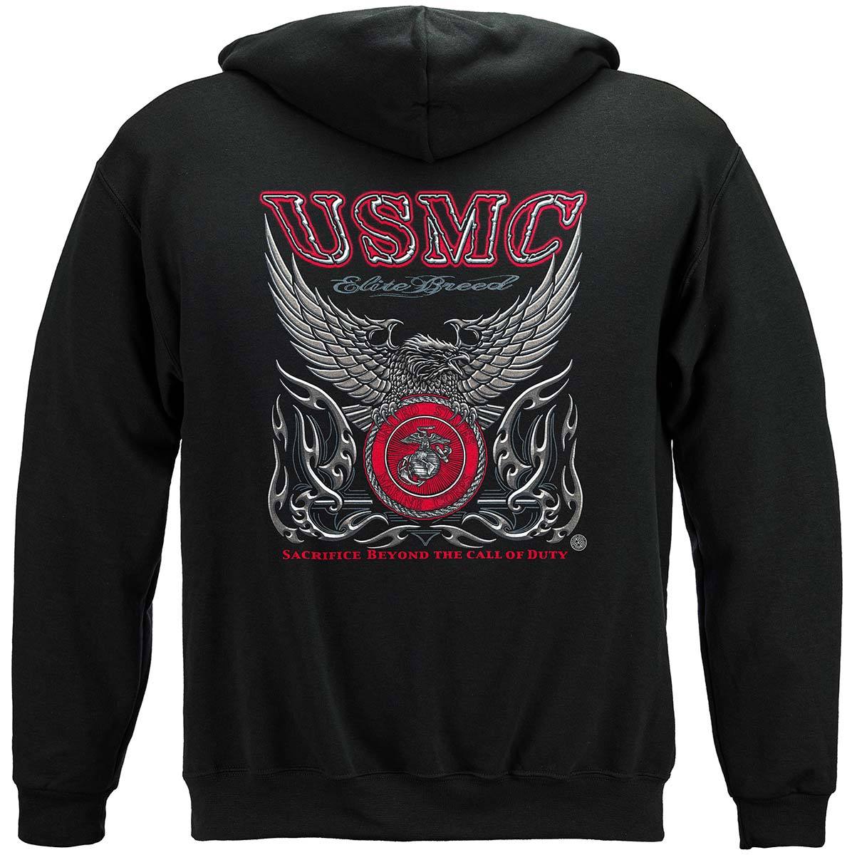 Usmc hoodie top red
