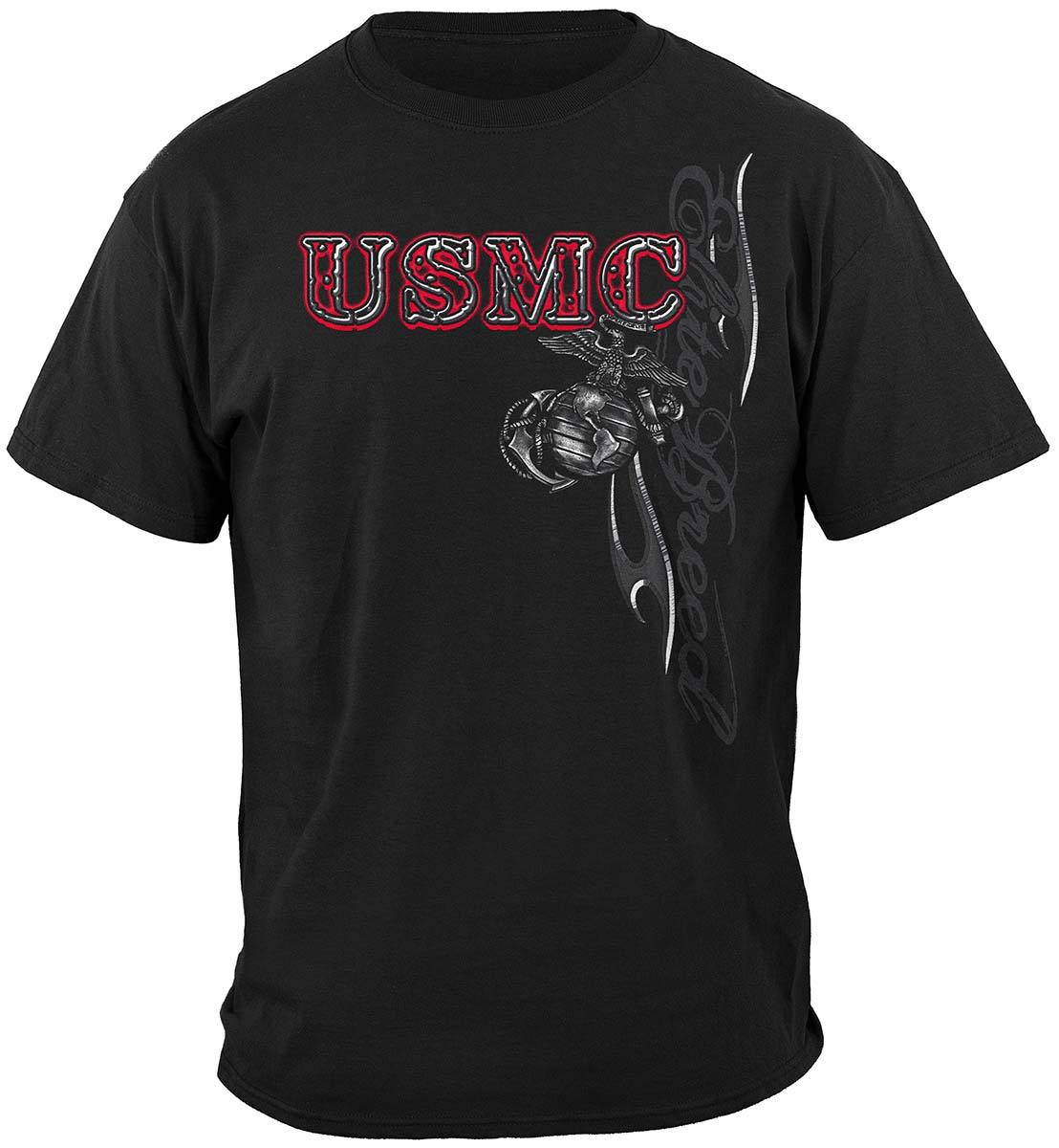 Elite Breed USMC Marine Corps Premium Hooded Sweat Shirt