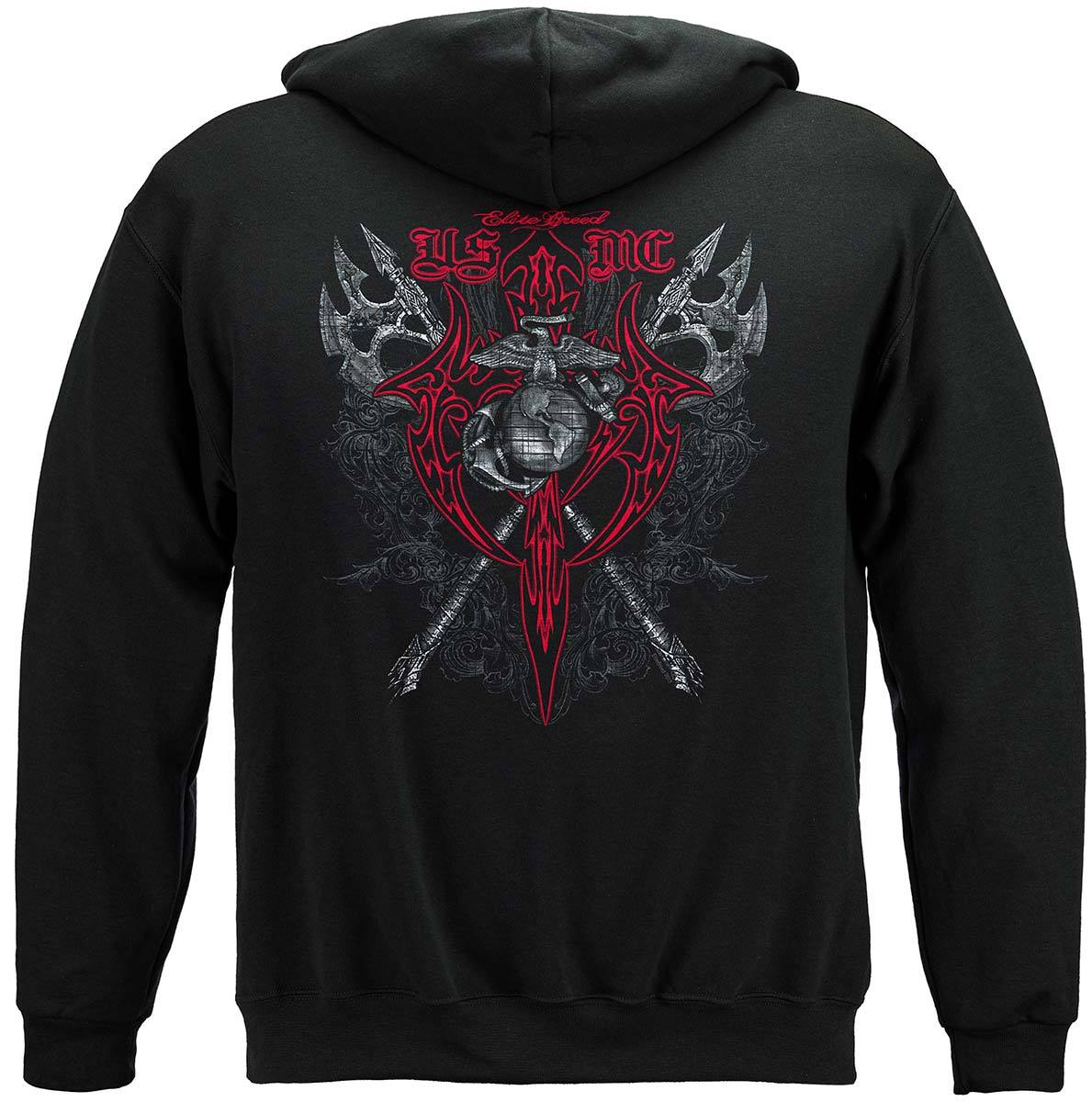 Marine Axes Red Tribal Premium Long Sleeves