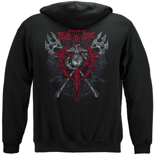 More Picture, Marine Axes Red Tribal Premium Long Sleeves