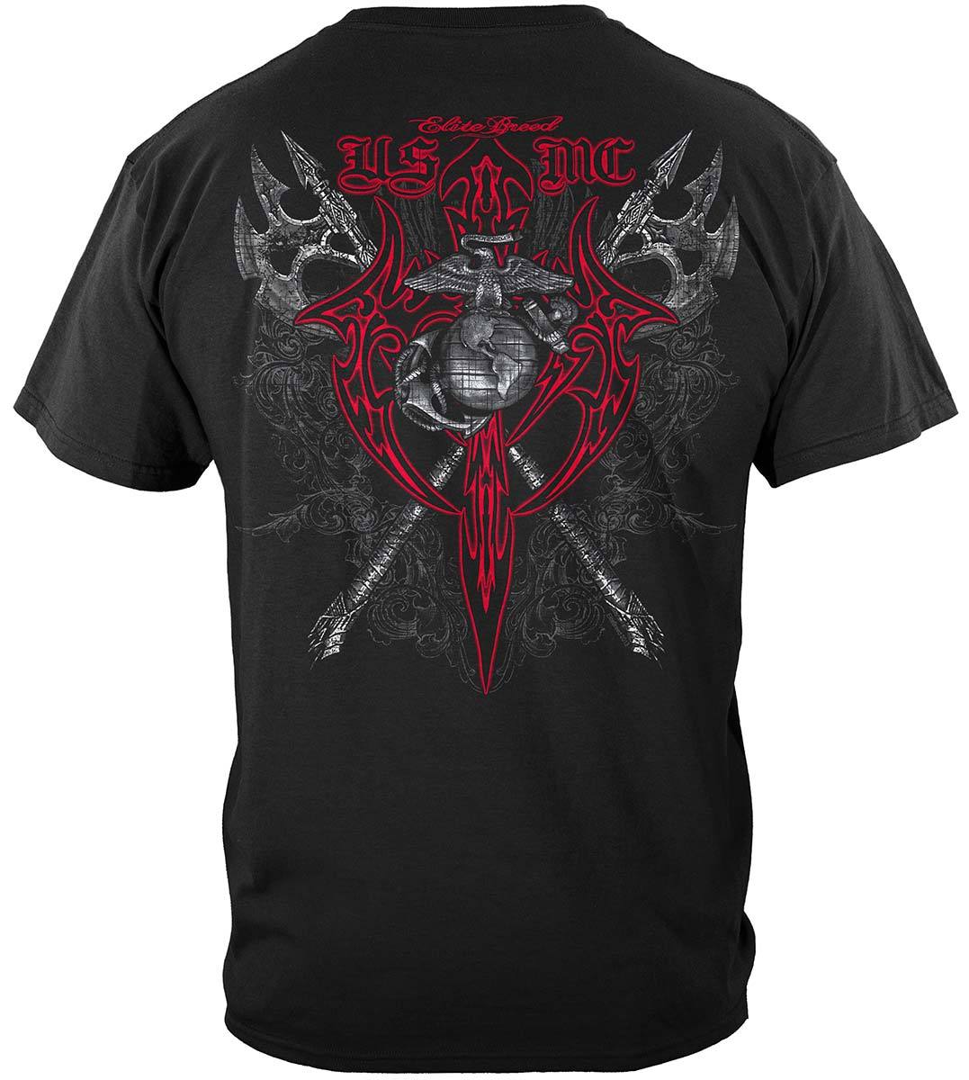 Marine Axes Red Tribal Premium Long Sleeves