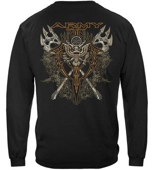 More Picture, Army Axes Gold Tribal Premium Hooded Sweat Shirt
