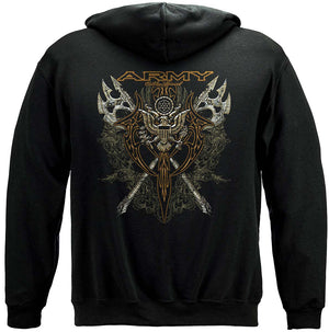 More Picture, Army Axes Gold Tribal Premium Hooded Sweat Shirt