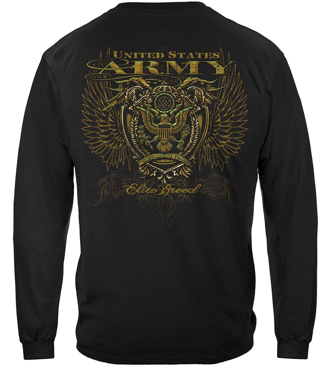 Army Crest Elite Breed Rise Above Fear Premium Long Sleeves