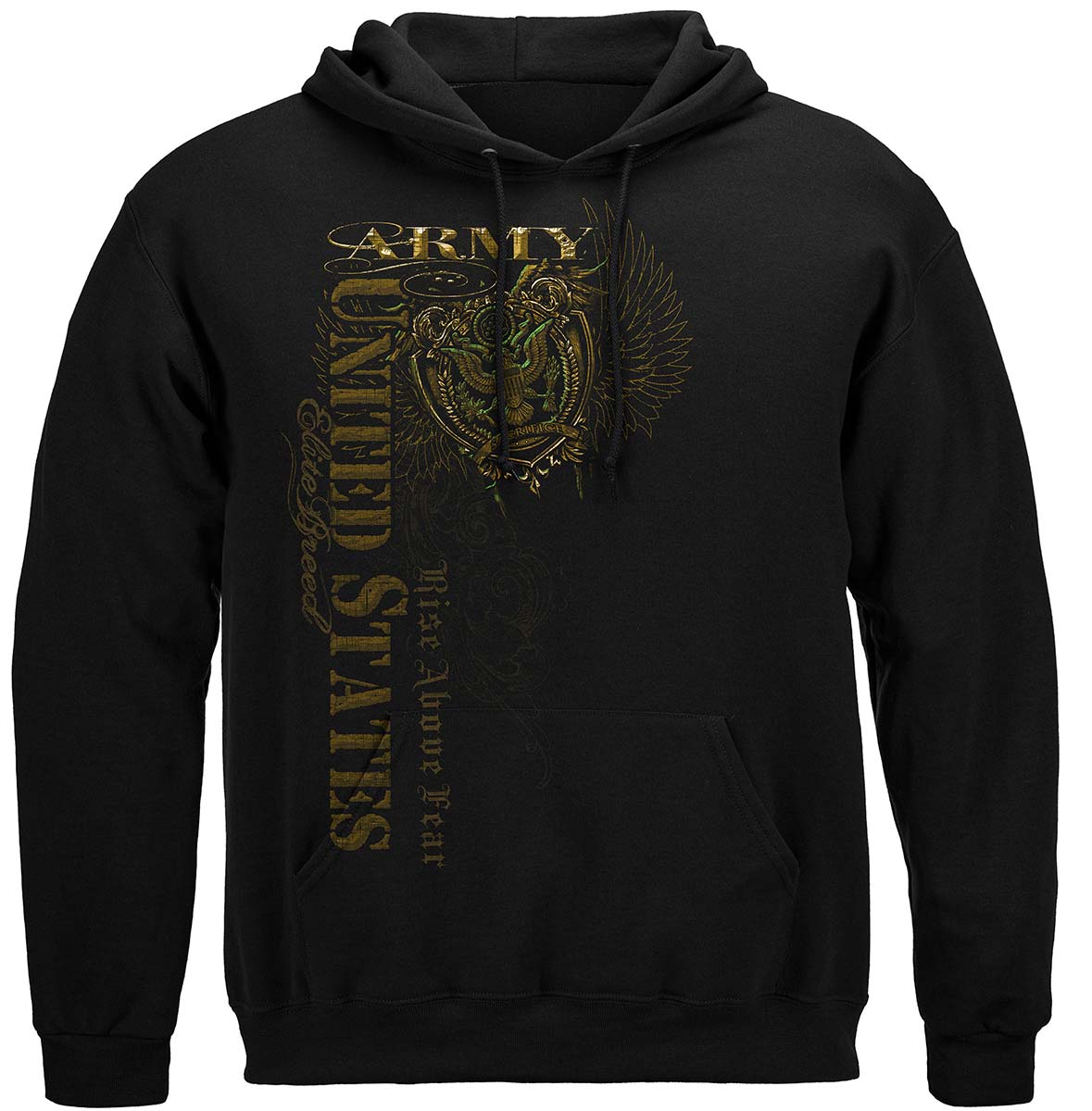 Army Crest Elite Breed Rise Above Fear Premium T-Shirt