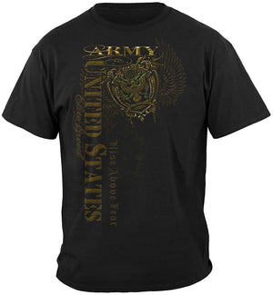 More Picture, Army Crest Elite Breed Rise Above Fear Premium T-Shirt