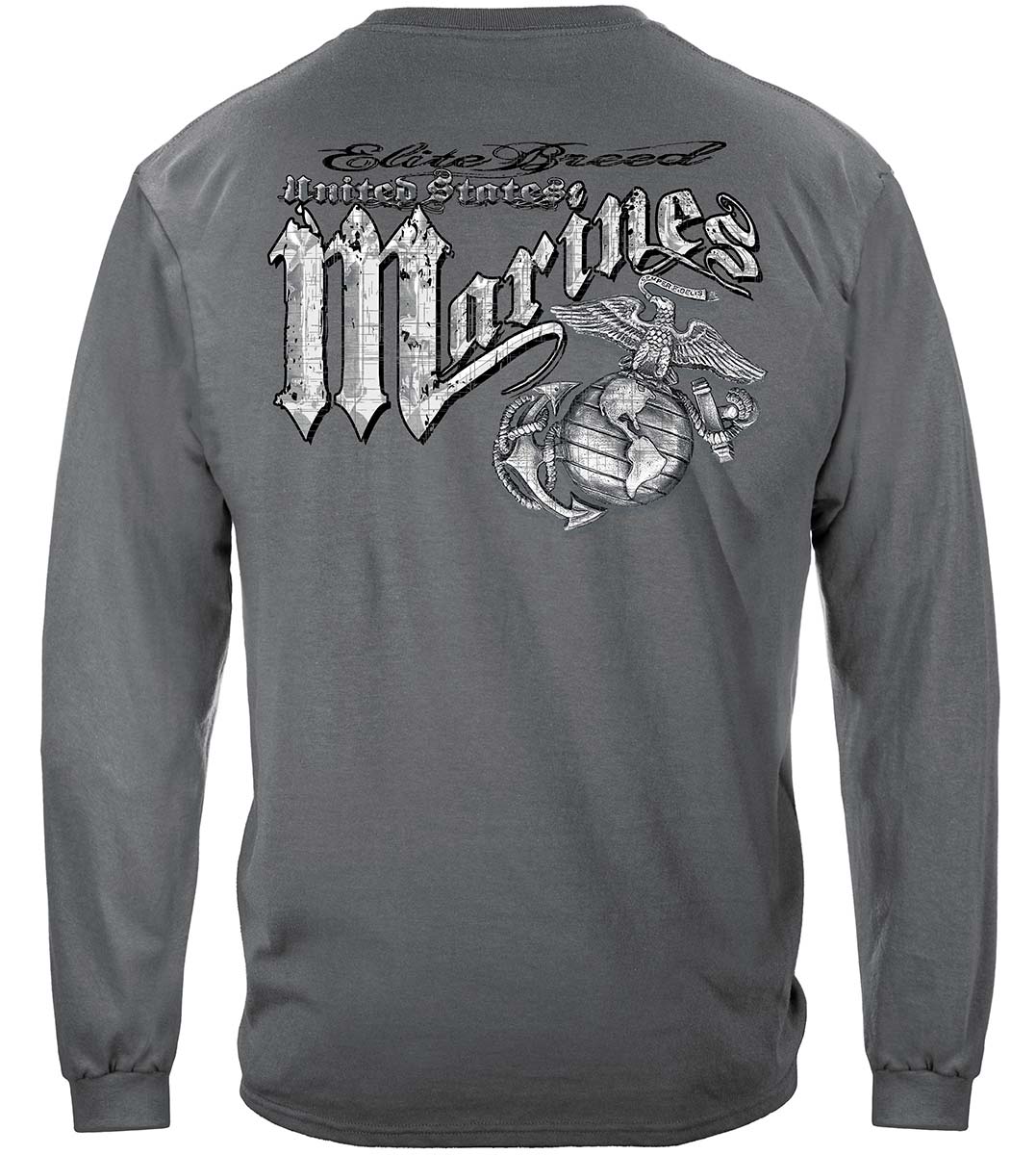 Marines Eagle Elite Breed Silver Foil Premium Long Sleeves