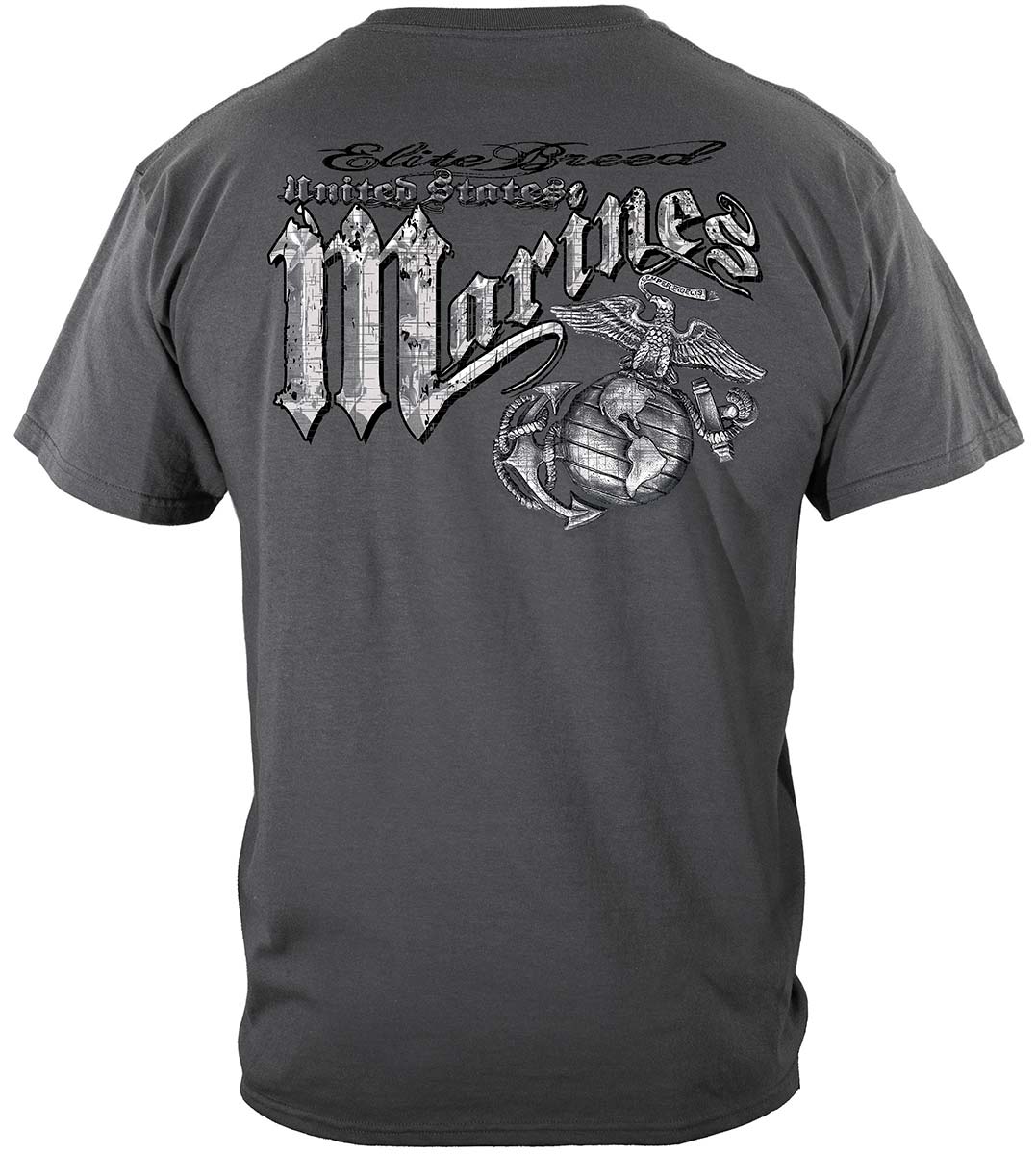 Marines Eagle Elite Breed Silver Foil Premium Long Sleeves