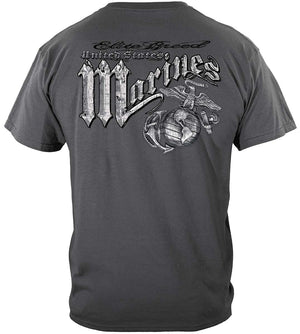 More Picture, Marines Eagle Elite Breed Silver Foil Premium Hooded Sweat Shirt