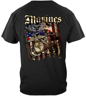 More Picture, Elite Breed USMC Marines Aerial Assault Premium Hooded Sweat Shirt