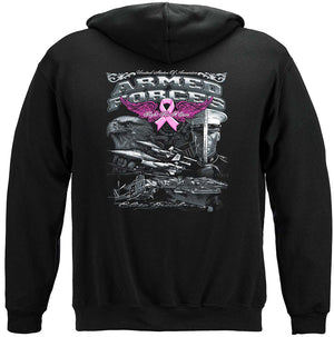 More Picture, Elite Breed Armed Forces Fight Cancer Premium T-Shirt