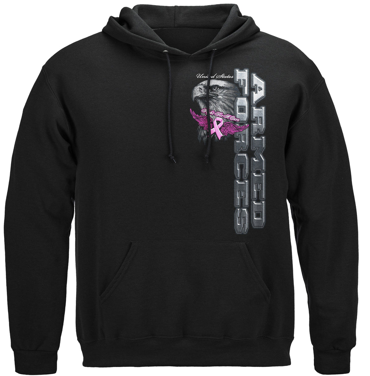 Elite Breed Armed Forces Fight Cancer Premium T-Shirt