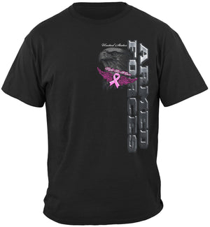 More Picture, Elite Breed Armed Forces Fight Cancer Premium T-Shirt